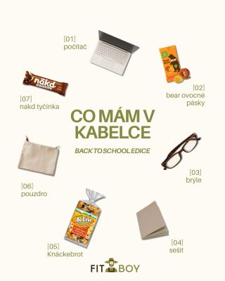 📚 Nový semestr = nové výzvy. Bez počítače, sešitu a energie v podobě svačinky ani ránu. 👉 A co Vy nosíte s sebou každý den?